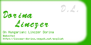 dorina linczer business card